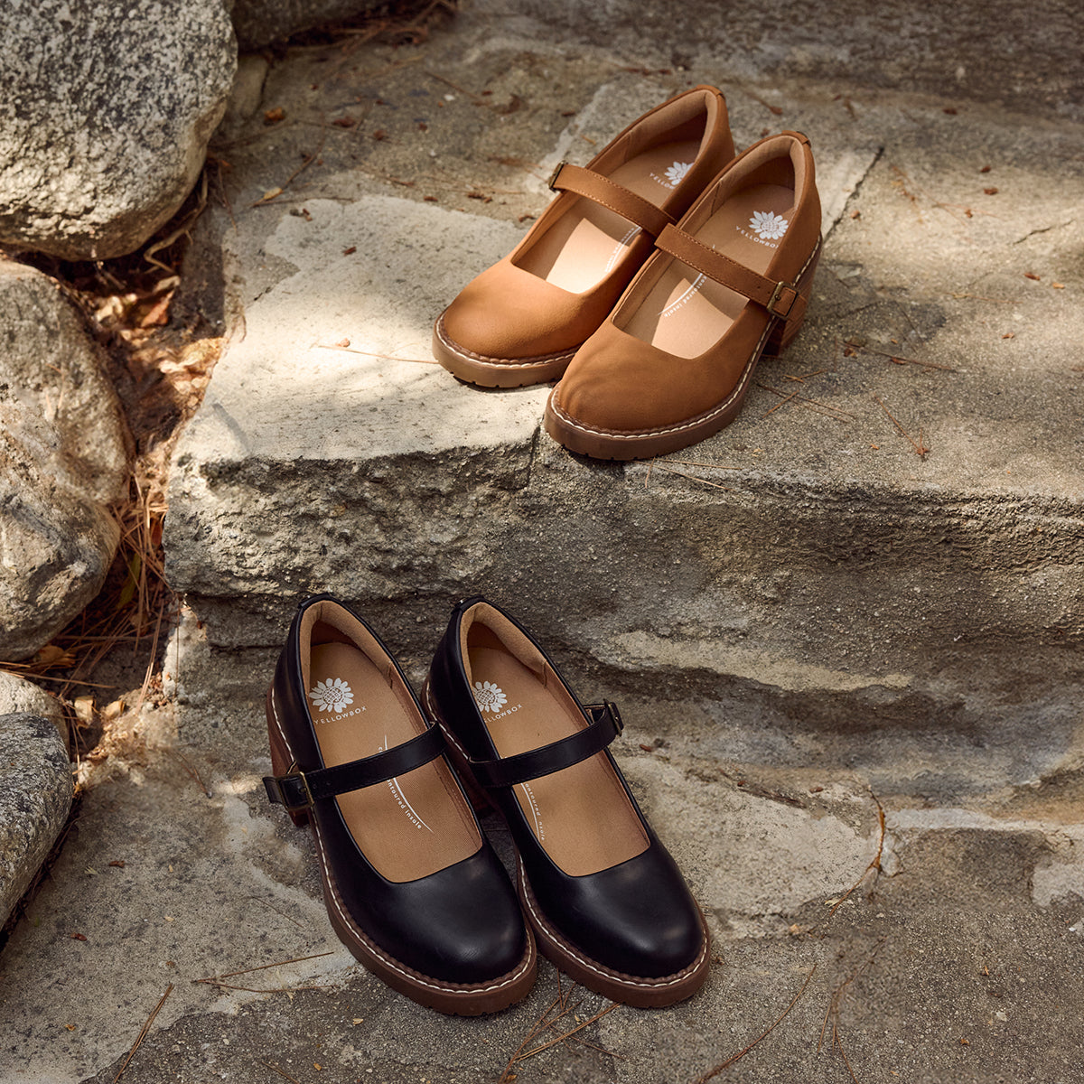 Yellow Box Footwear Bedford Heeled Mary Jane - Taupe
