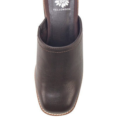 Yellow Box Footwear Ivaria Platform Clog - Chocolate