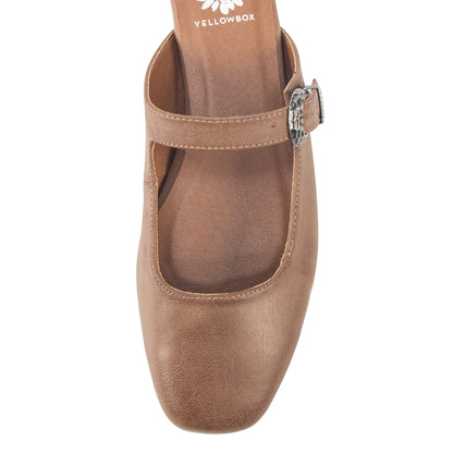 Yellow Box Footwear Calabar Mary-Jane Mule - Taupe