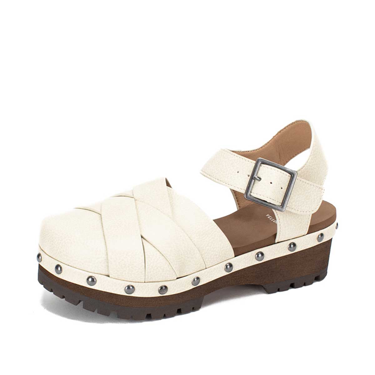 Yellow Box Footwear Rethel Flatform Clog - Bone