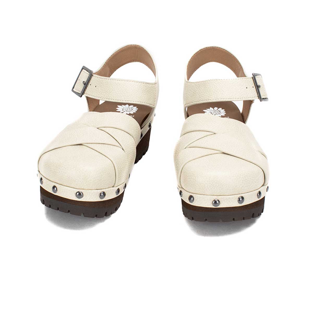 Yellow Box Footwear Rethel Flatform Clog - Bone
