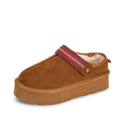 Yellow Box Footwear Magda Flatform Clog - Chestnut