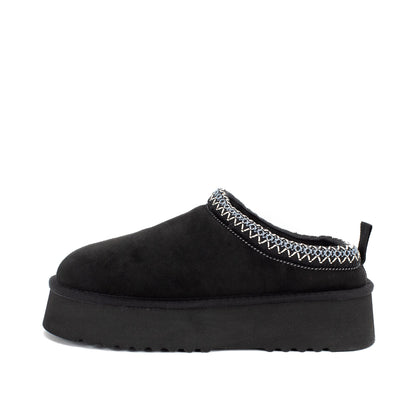 Yellow Box Footwear Hardy Flatform Slipper - Black