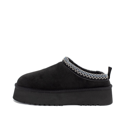 Yellow Box Footwear Hardy Flatform Slipper - Black