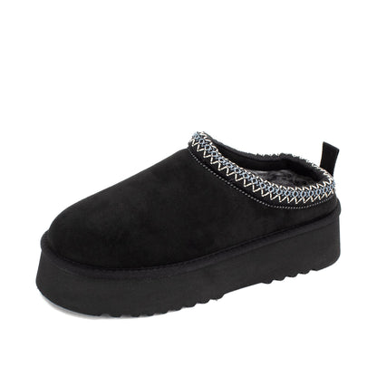 Yellow Box Footwear Hardy Flatform Slipper - Black