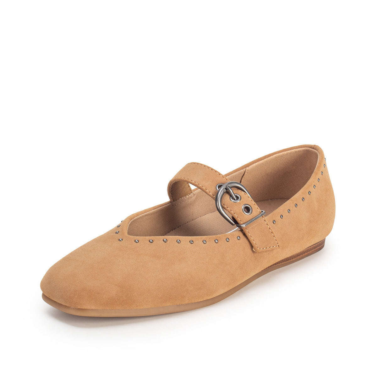 Yellow Box Footwear Carina Mary-Jane Flat - Almond