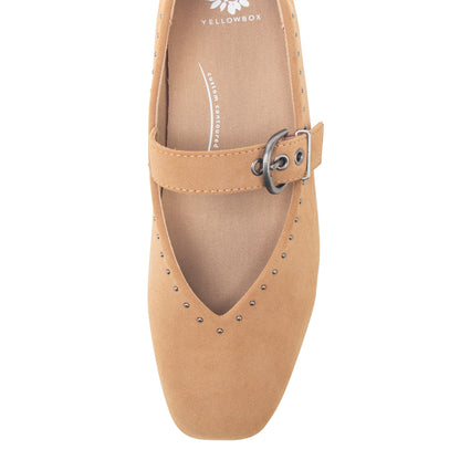 Yellow Box Footwear Carina Mary-Jane Flat - Almond