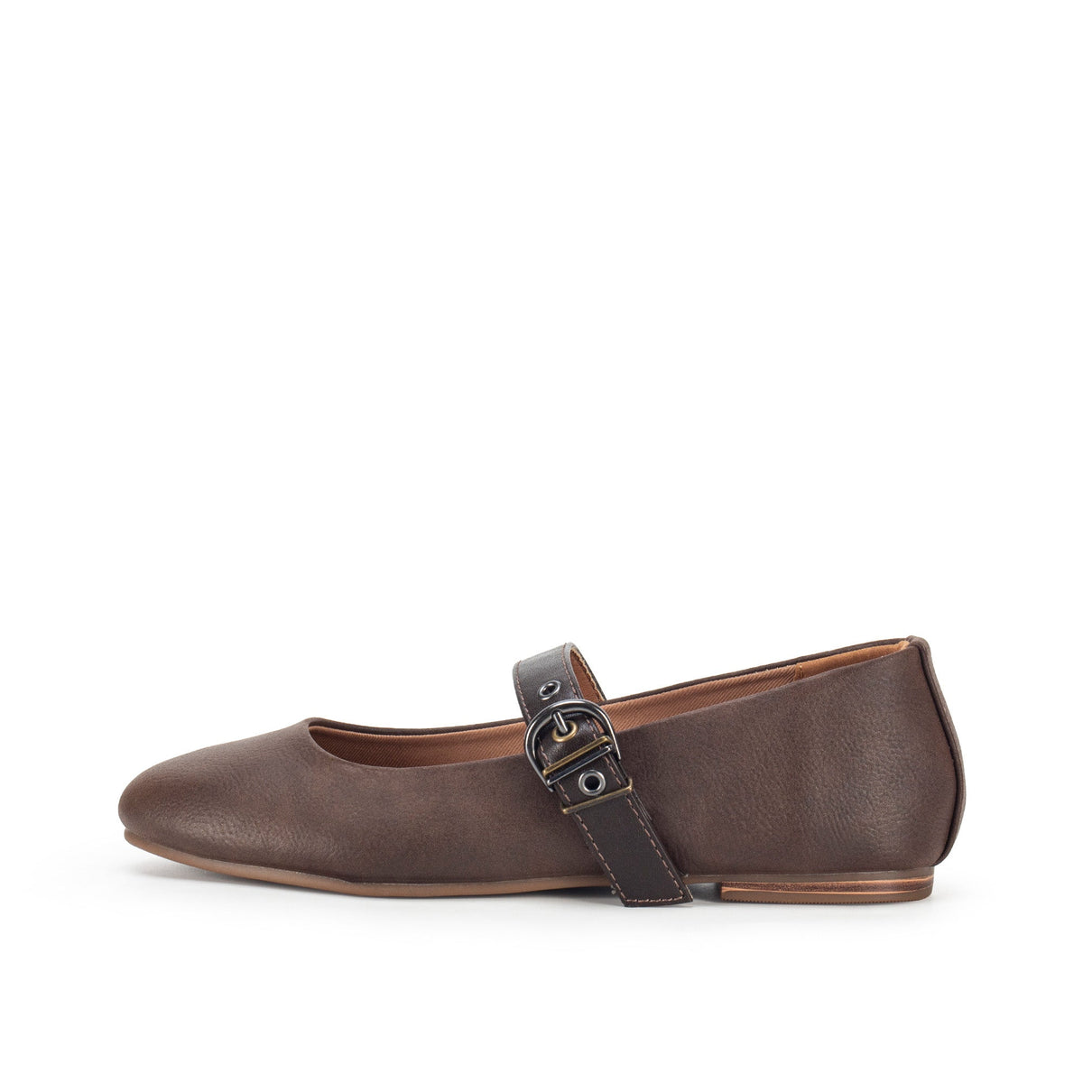 Yellow Box Footwear Elysia Mary-Jane Ballet Flat - Chocolate