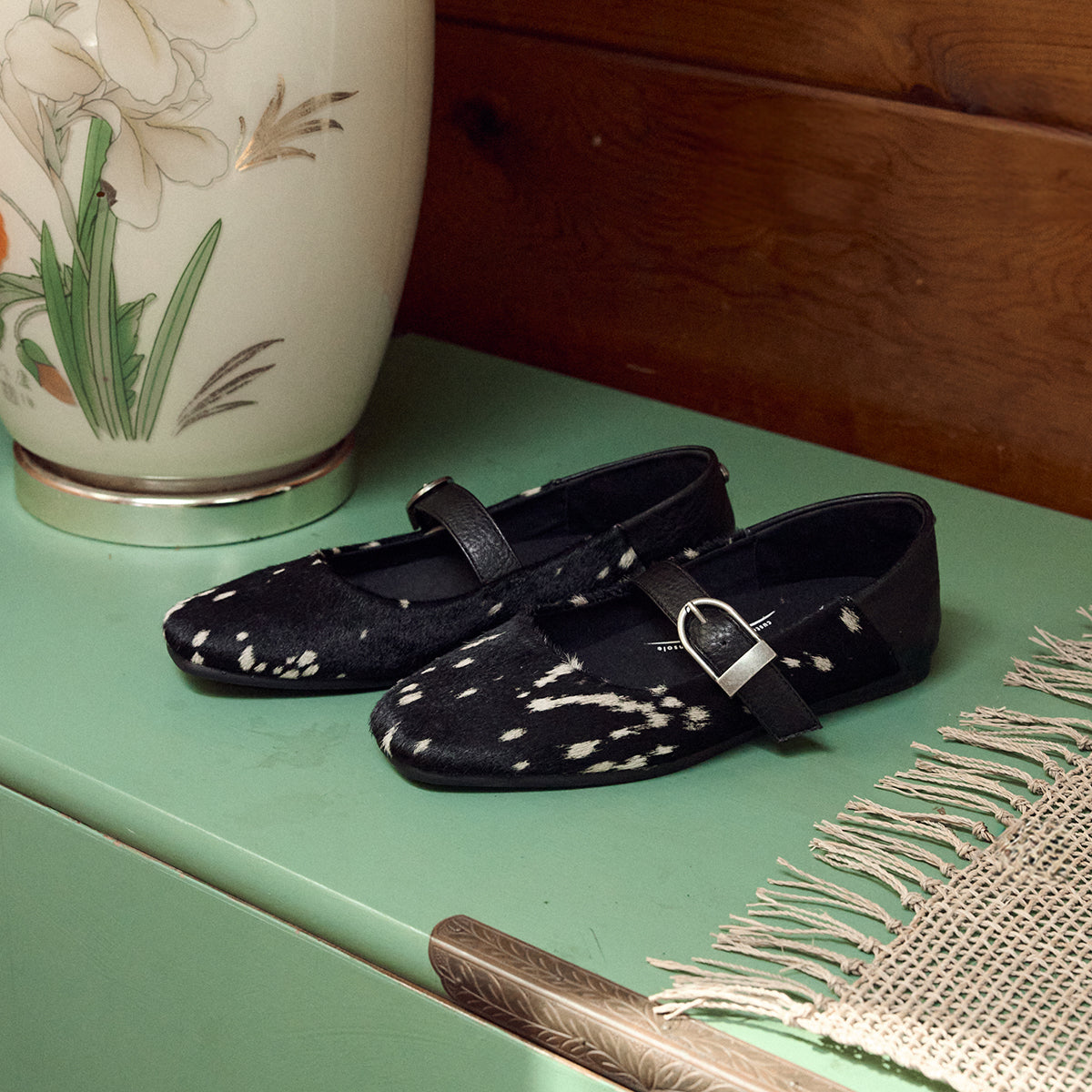 Yellow Box Footwear Carden Mary Jane Flat - Cow