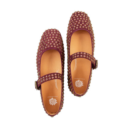 Yellow Box Footwear Cantara Mary Jane Flat - Burgundy