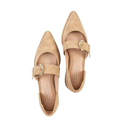 Yellow Box Footwear Romeria D'Orsay Flat - Taupe