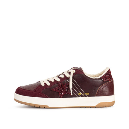 Yellow Box Footwear Nizza Court Sneaker - Burgundy