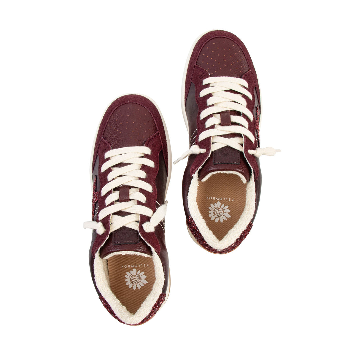 Yellow Box Footwear Nizza Court Sneaker - Burgundy