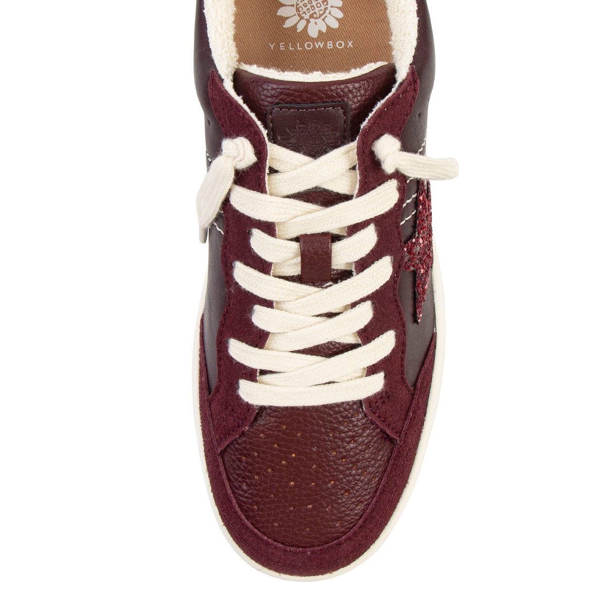 Yellow Box Footwear Nizza Court Sneaker - Burgundy
