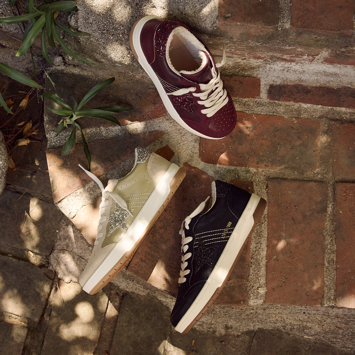 Yellow Box Footwear Nizza Court Sneaker - Burgundy