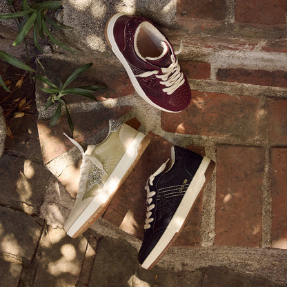 Yellow Box Footwear Nizza Court Sneaker - Burgundy