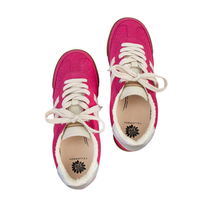 Yellow Box Footwear Neevan Lace-Up Sneaker - Fuchsia