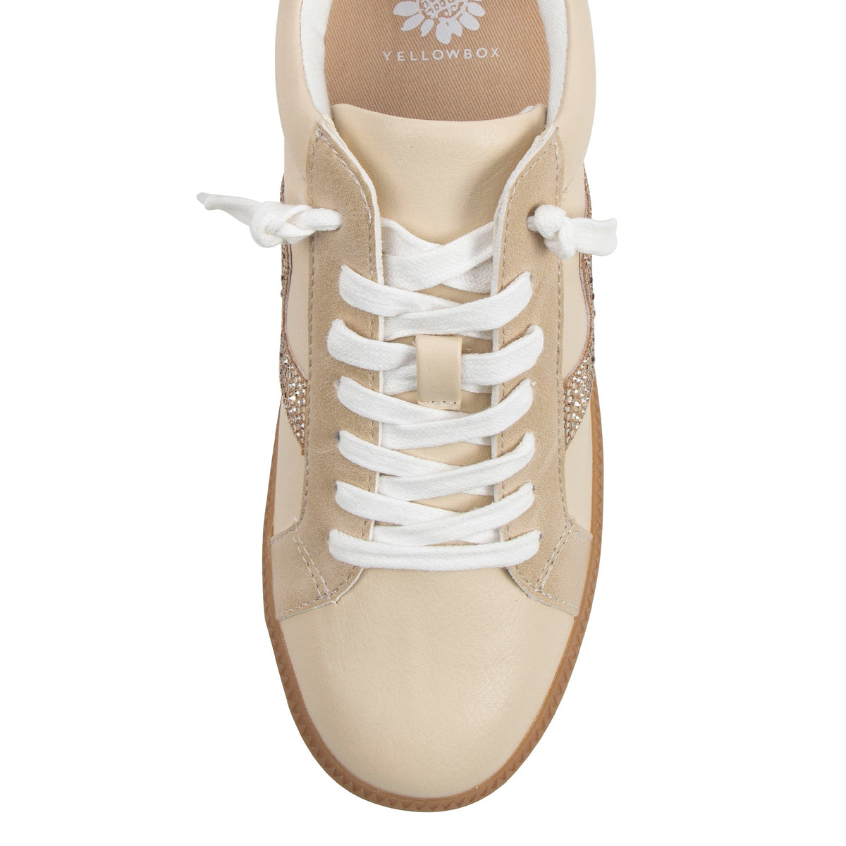 Yellow Box Footwear Ziti Crystal Sneaker - Natural