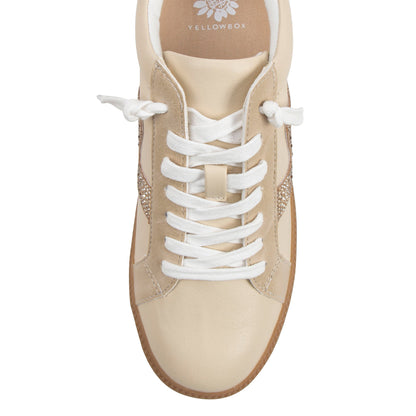 Yellow Box Footwear Ziti Crystal Sneaker - Natural