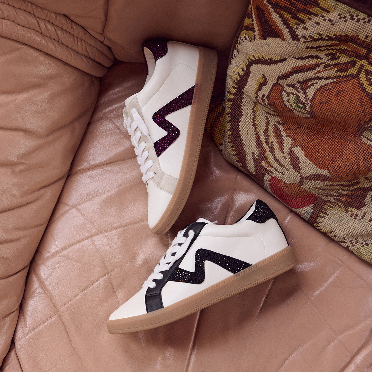 Yellow Box Footwear Ziti Crystal Sneaker - Natural