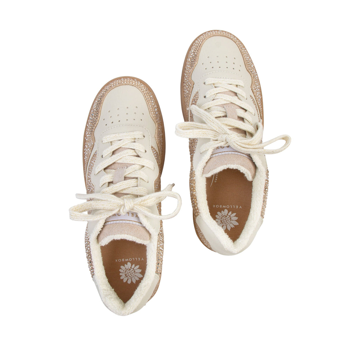 Yellow Box Footwear Camaran Crystal Sneaker - Lt. Gold