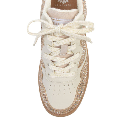 Yellow Box Footwear Camaran Crystal Sneaker - Lt. Gold