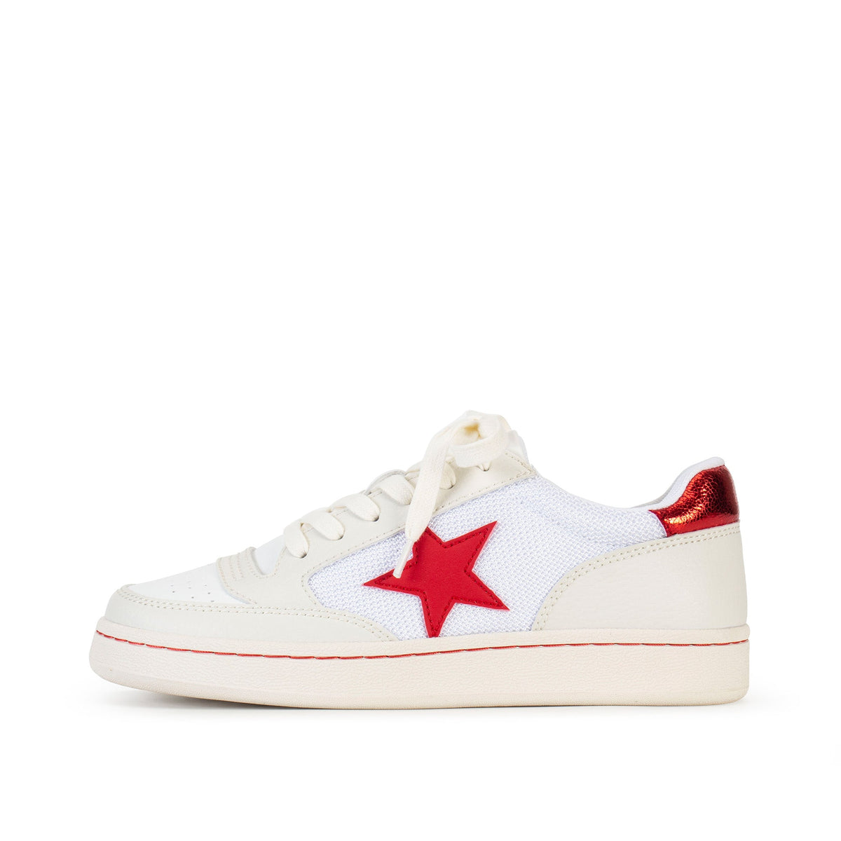 Yellow Box Footwear Cardona Court Sneaker - White Red