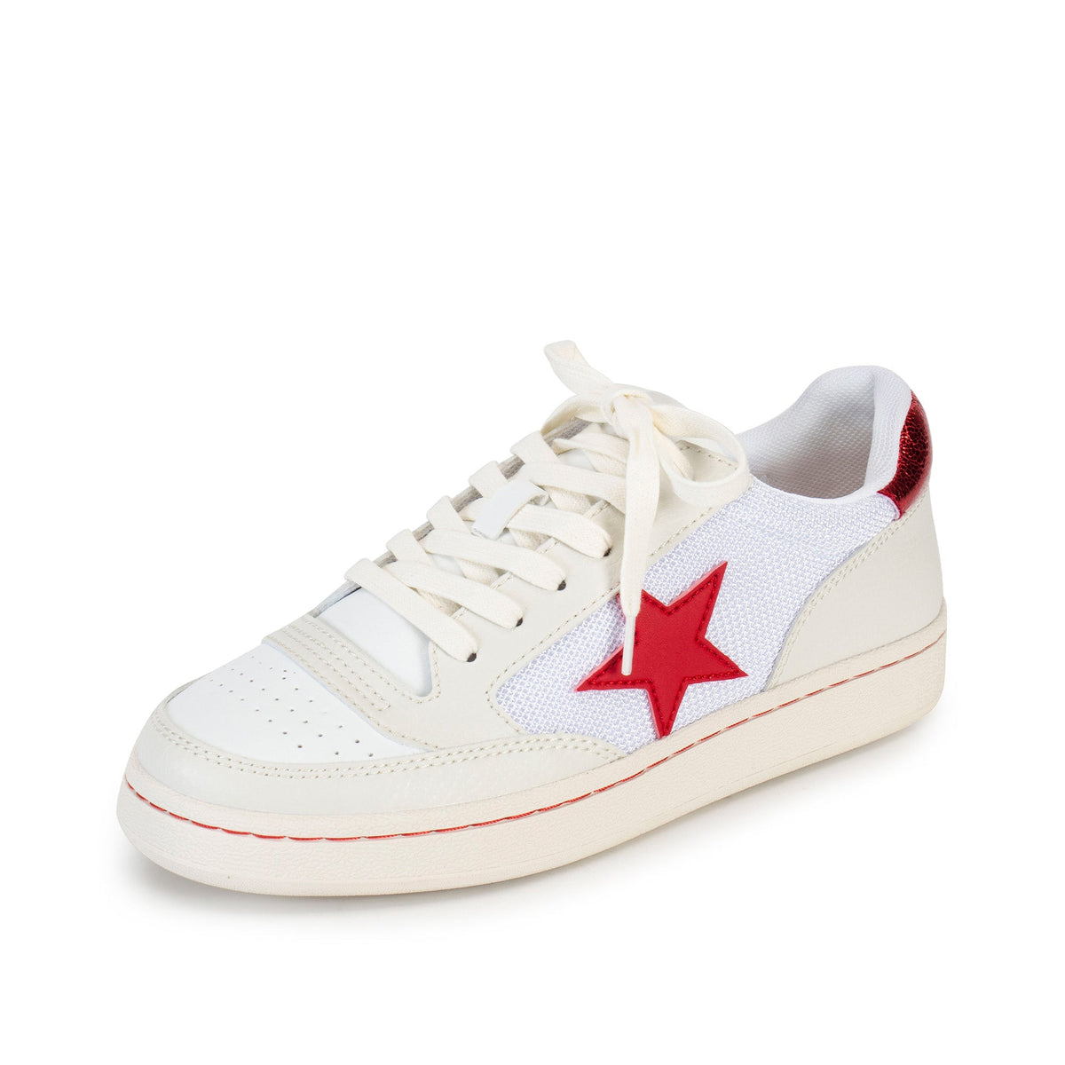 Yellow Box Footwear Cardona Court Sneaker - White Red