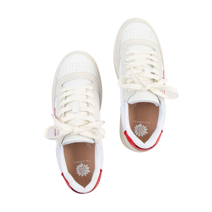 Yellow Box Footwear Cardona Court Sneaker - White Red