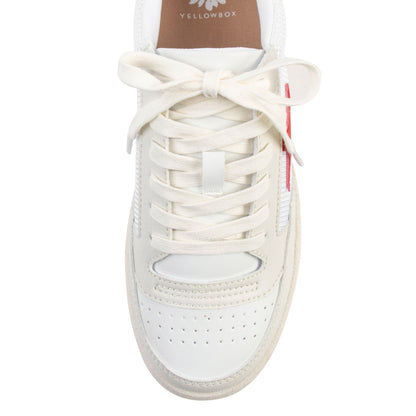 Yellow Box Footwear Cardona Court Sneaker - White Red