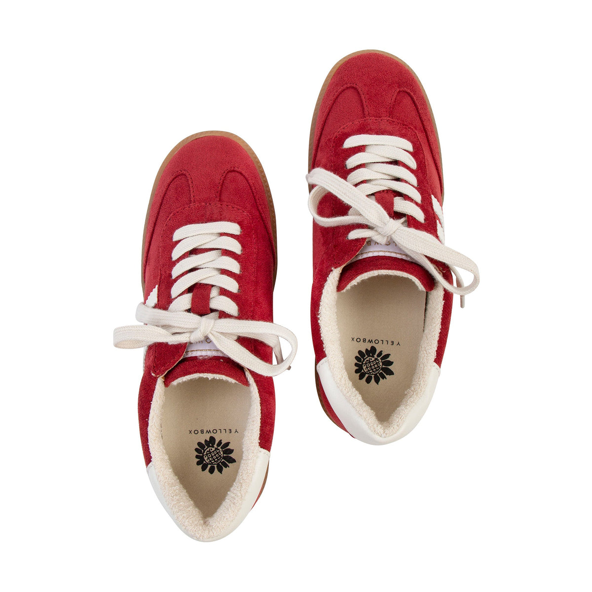 Yellow Box Footwear Zera Lace-Up Sneaker - Red