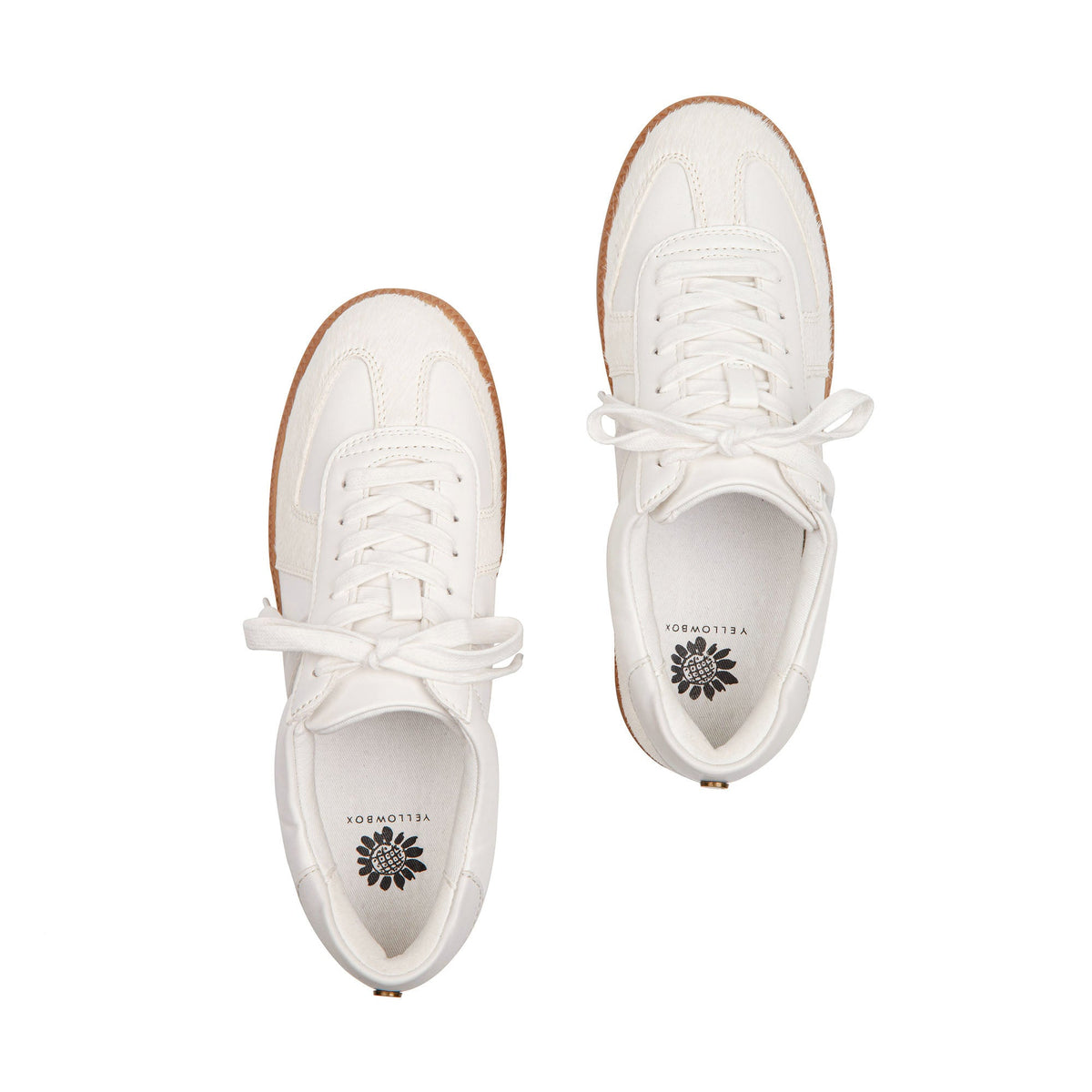Yellow Box Footwear Zayne Lace-Up Sneaker - White