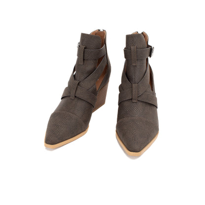 Yellow Box Footwear Canoly Cut-out Bootie - Gray