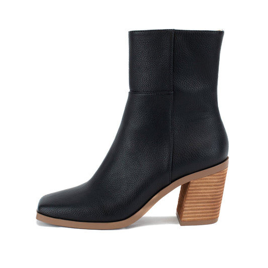 Yellow Box Footwear Maora Heeled Boot - Black