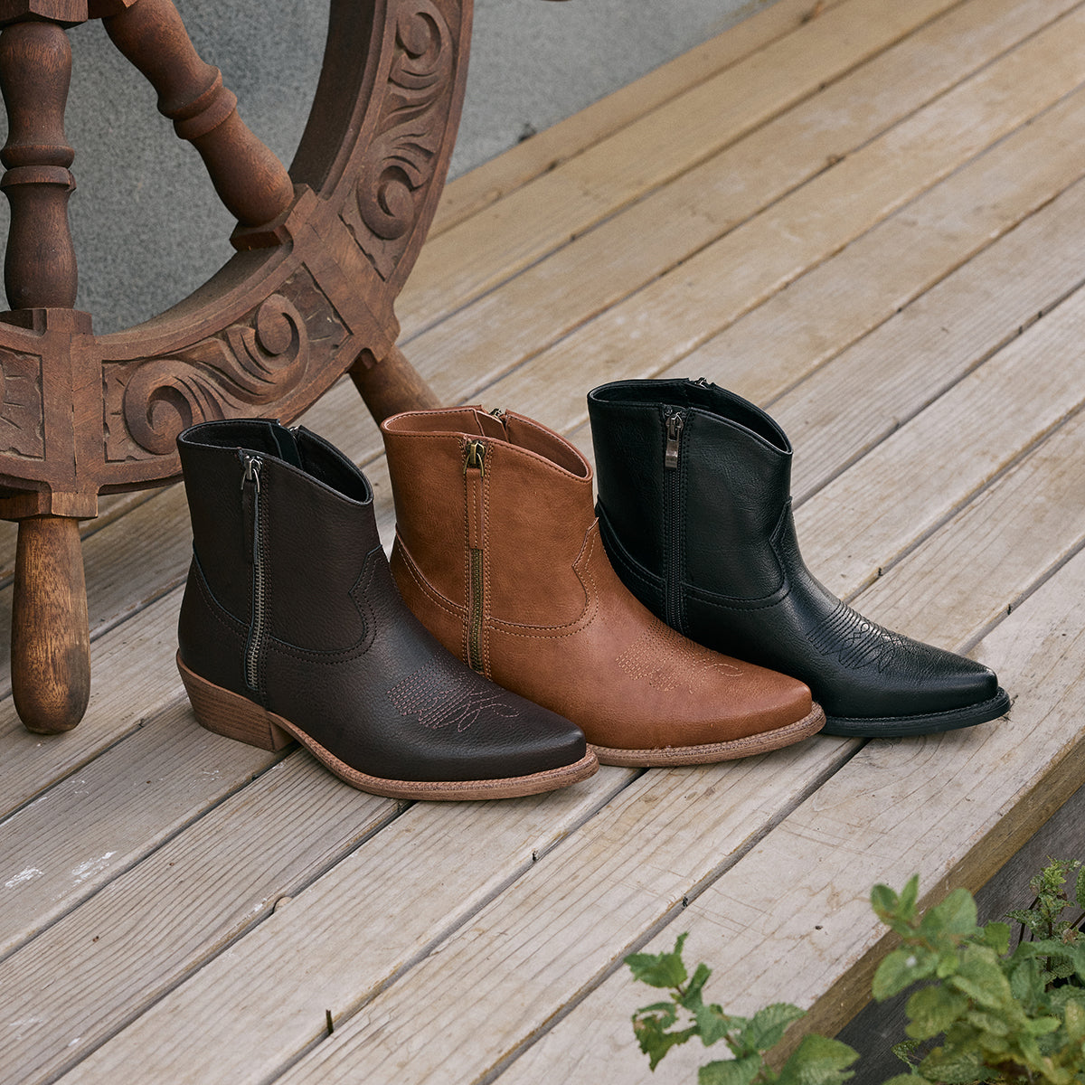 Yellow Box Footwear Bernadette Western Bootie - Tan
