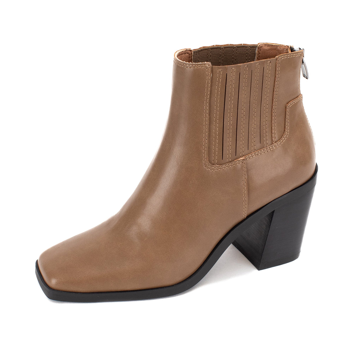 Yellow Box Footwear Milana Heeled Boot - Taupe