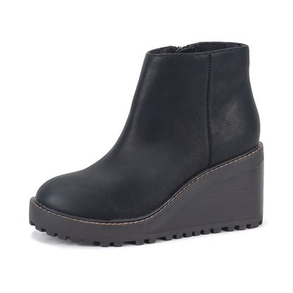 Yellow Box Footwear Alexis Wedge Ankle Boot - Black