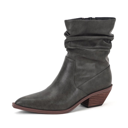 Yellow Box Footwear Caralia Slouch Boot - Gray