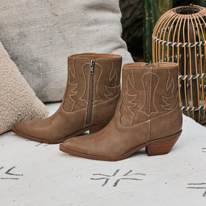 Yellow Box Footwear Clifton Western Boot - Taupe