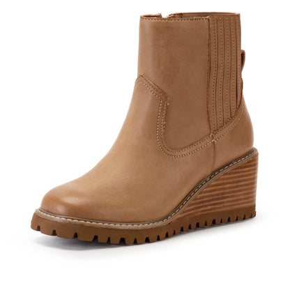 Yellow Box Footwear Immix Wedge Boot - Natural