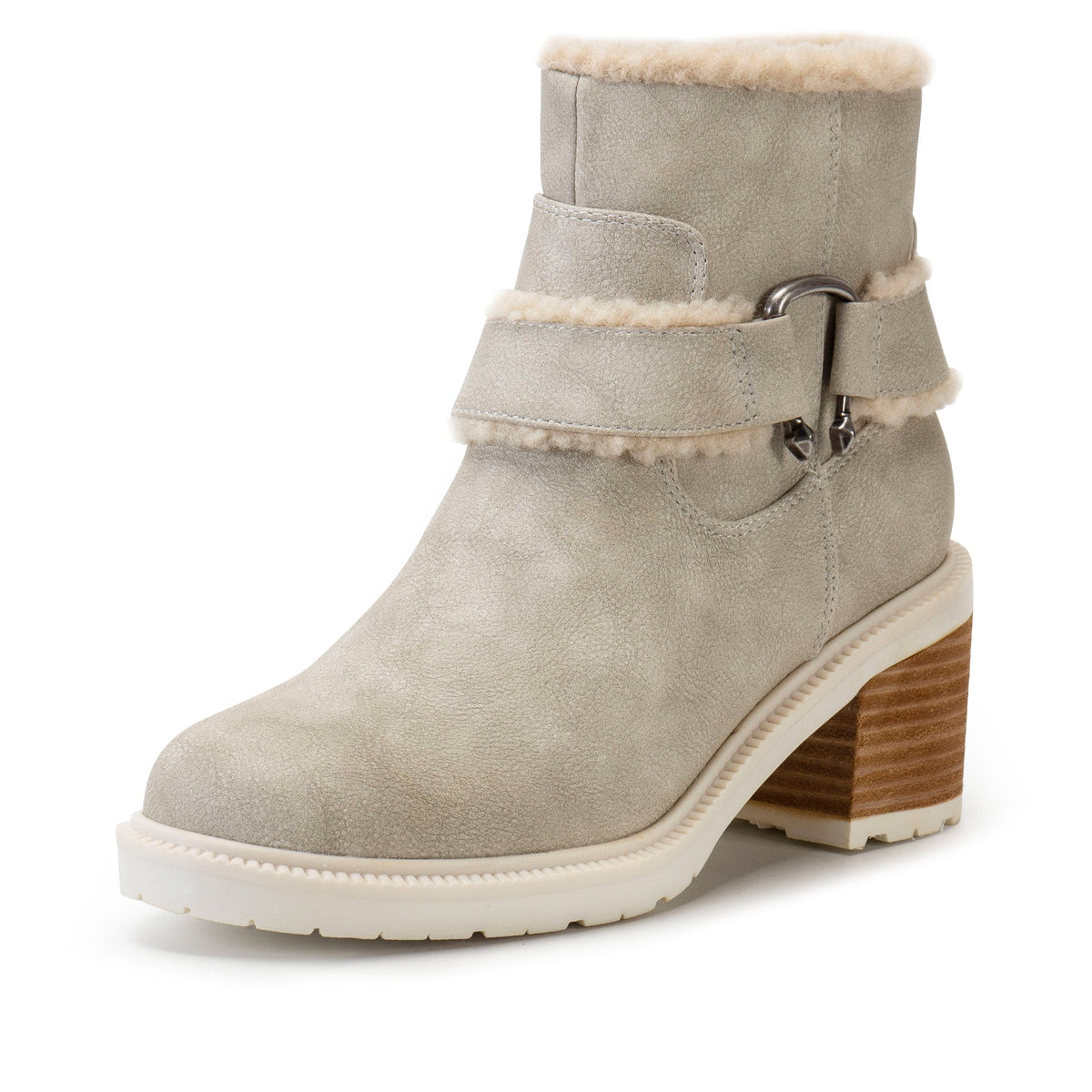 Yellow Box Footwear Bangle Shearling Bootie - Taupe