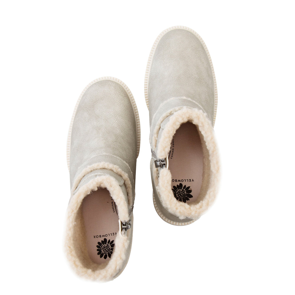 Yellow Box Footwear Bangle Shearling Bootie - Taupe