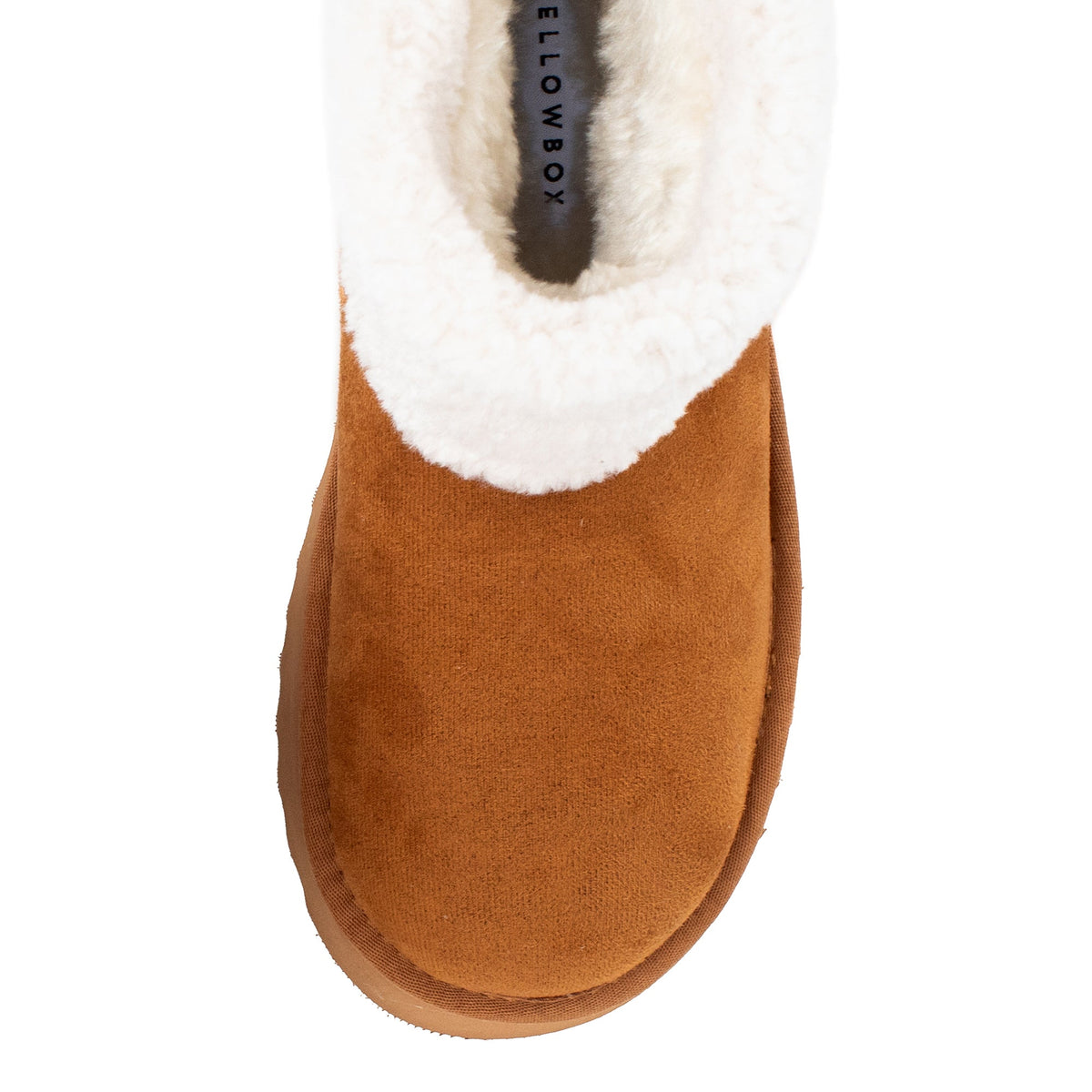 Yellow Box Footwear Hiraya Shearling Flatform Boot - Chestnut
