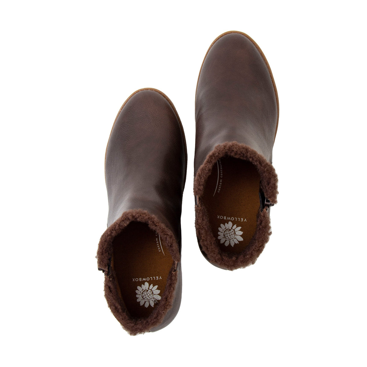 Yellow Box Footwear Analia Shearling Boot - Chocolate