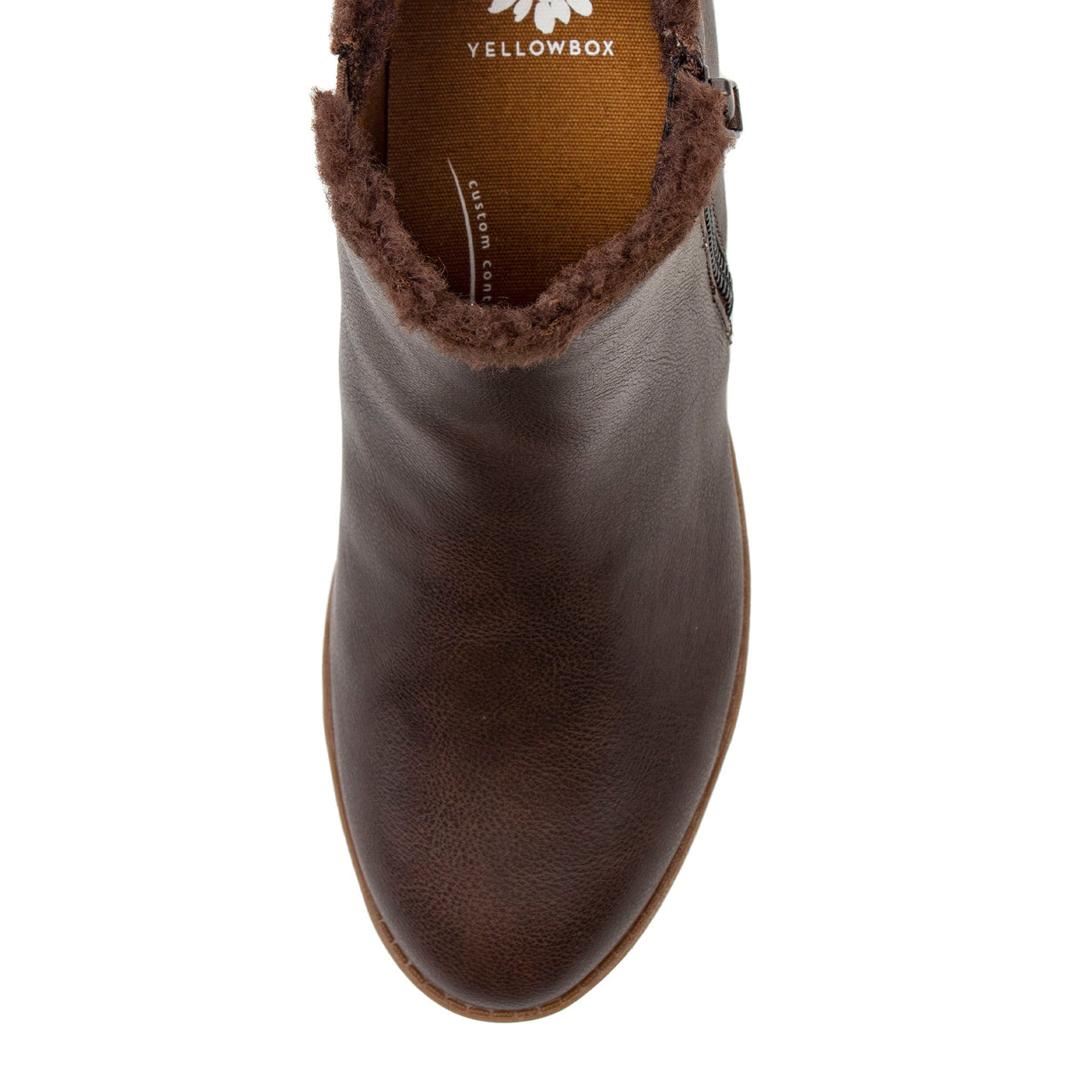 Yellow Box Footwear Analia Shearling Boot - Chocolate