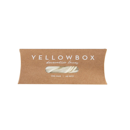 Yellow Box Footwear Organza Ruffled Shoelaces