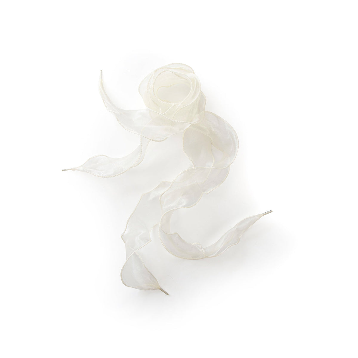 Yellow Box Footwear Organza Ruffled Shoelaces