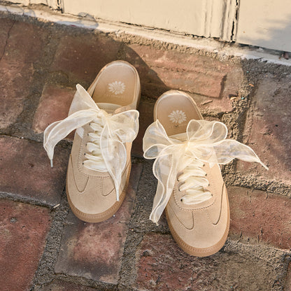 Yellow Box Footwear Organza Ruffled Shoelaces