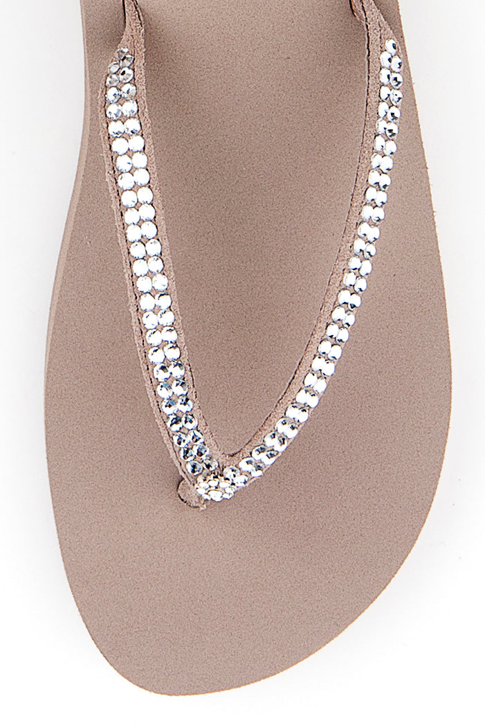 Yellow Box Footwear Jello Rhinestone Sandal - Rich Taupe