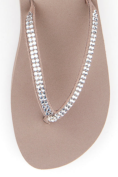 Yellow Box Footwear Jello Rhinestone Sandal - Rich Taupe